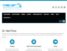 Tablet Screenshot of neilfiore.com